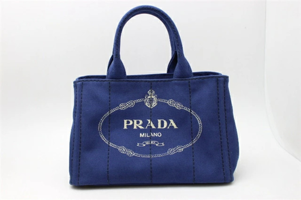 Prada Canapa Canvas Bag Blue